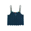 YANYAN KNITS 25 Spring/Summer BORLOR Camisole/Woven Lined Mini Skirt YYK-YYW25-0082-ZQ Navy Top YYW25-0081